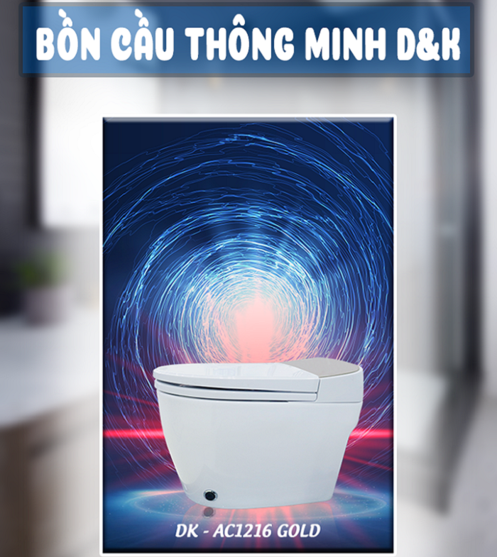 Bồn cầu thông minh DK - AC1216 Gold